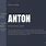 Anton Font Pairing