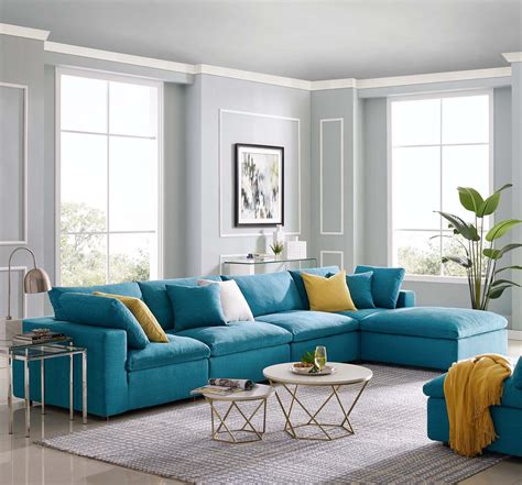 Aqua Living Room Set