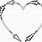 Arrow Heart Frame SVG