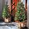 Artificial Porch Christmas Trees