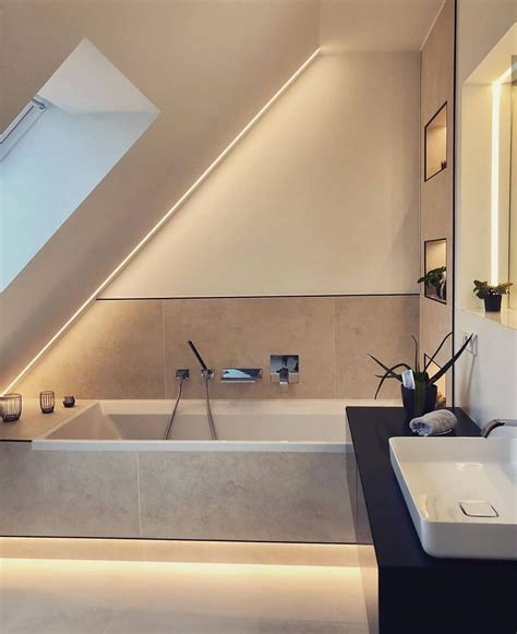 Attic Bathrooms with Sloped Ceilings