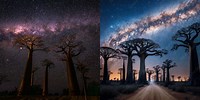 Avenue of Baobabs Night Sky