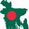 Bangladesh Map and Flag