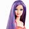 Barbie Doll with Purple Hair