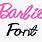 Barbie Font Clip Art