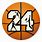 Basketball Number 24