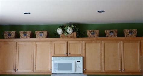 Baskets above Kitchen Cabinets