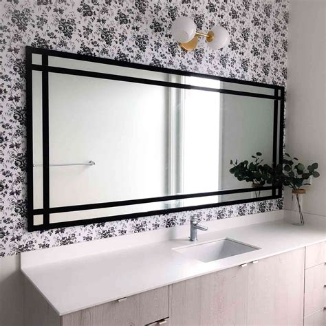 Bathroom Mirror Border Ideas