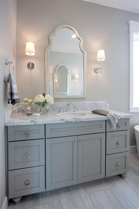Bathroom Wall Colors with Gray Vanity