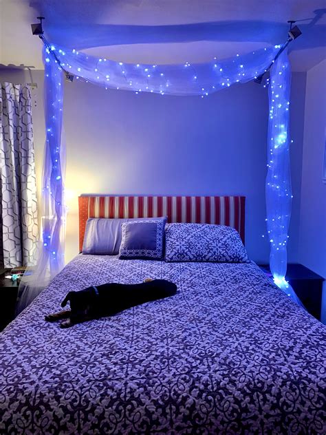 Bed Canopy with Fairy Lights