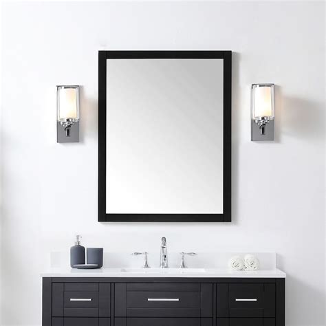 Black Bathroom Mirror