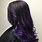 Black Hair Purple Highlights