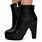 Black High Heel Ankle Boots