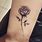 Black Ink Rose Tattoos