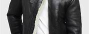 Black Leather Jacket White Fur Collar