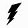 Black Lightning Bolt Symbol