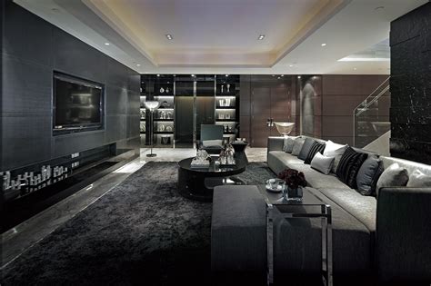 Black Modern Living Room