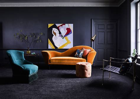 Black Painted Living Room
