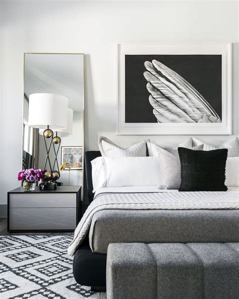 Black White and Grey Bedroom