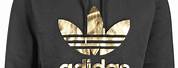 Black and Gold Adidas Logo Hoodie