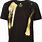 Black and Gold Men's T-Shirt