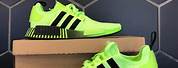 Black and Lime Green Adidas