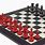 Black and Red Chess Set