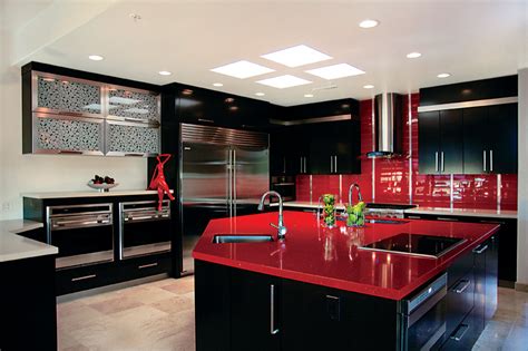 Black and Red Kitchen Decor