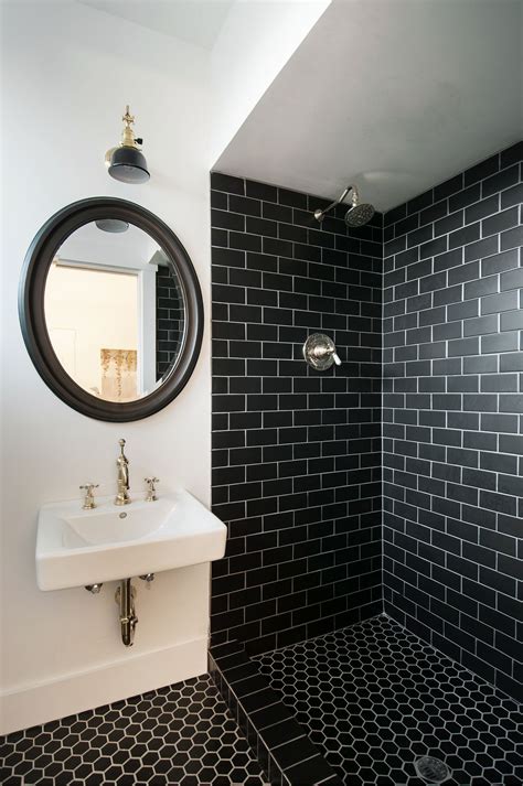 Black and White Bathroom Wall Tiles