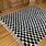 Black and White Checkered Area Rug