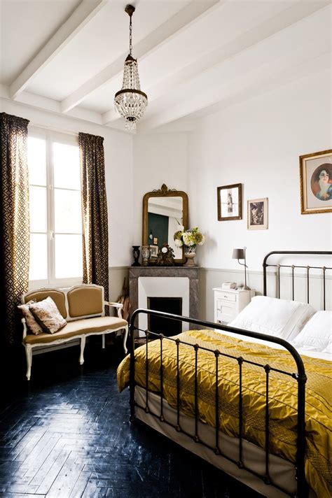 Black and White French Country Bedrooms