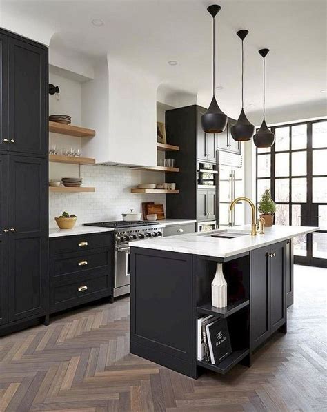 Black and White Kitchen Cabinets Ideas