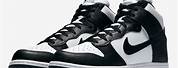 Black and White Nike High Top Sneakers