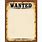 Blank Wanted Poster PNG