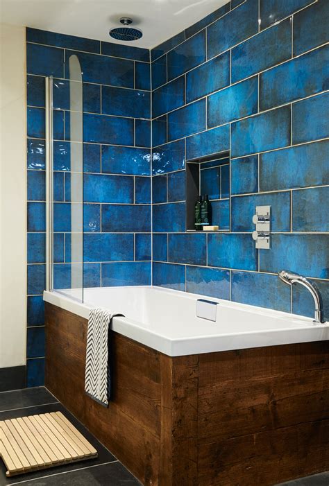 Blue Bathroom Floor Tile