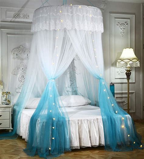 Blue Bedrooms with Canopy Beds