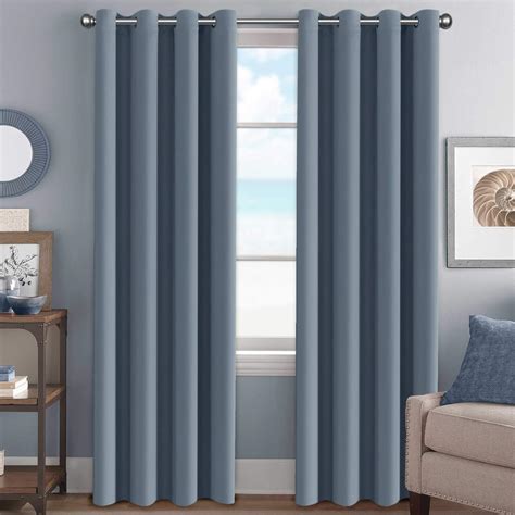 Blue Gray Living Room Curtains