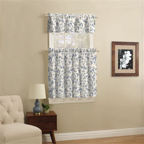 Blue Kitchen Curtains and Valances