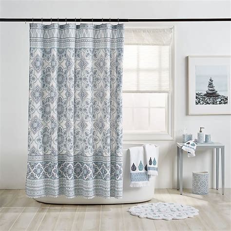 Blue Shower Curtain Bed Bath and Beyond