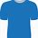 Blue T-Shirt Template Blank