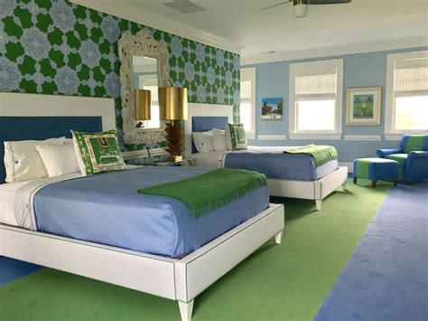 Blue and Green Bedroom