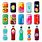 Bottles and Cans Clip Art