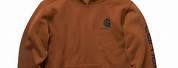 Boys Long Sleeve Fleece Logo Pullover Hoodie Carhartt