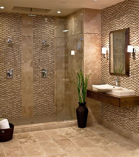 Brown Bathroom Tiles