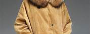 Brown Fur Hooded Coat