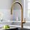 Brushed Brass Kitchen Faucet