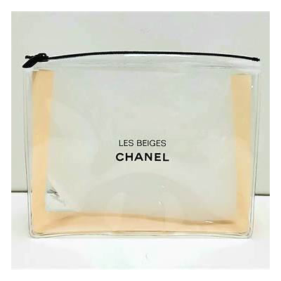 CHANEL VIP GIFT LES BEIGES COSMETIC/MAKEUP BAG pouch WITH MIRROR