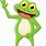 Cartoon Frog Standing Up