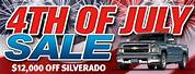 Chevy 4th of July Sale