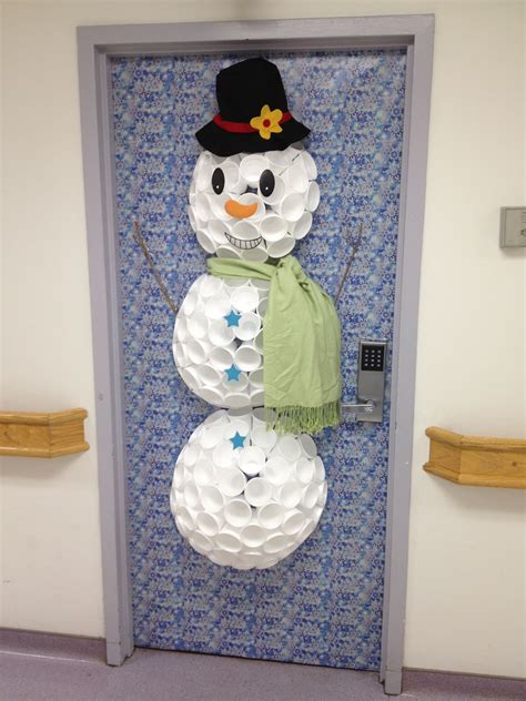 Christmas Door Snowman